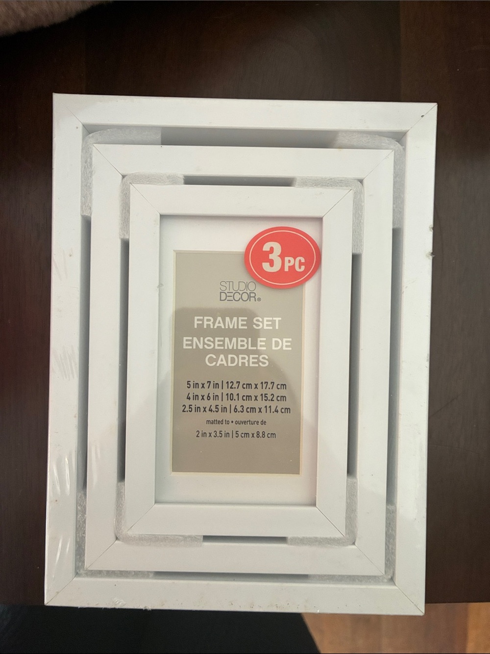 Studio Decor White 3-Piece Nested Frame Set